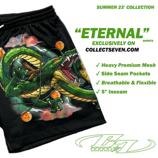 Black "Eternal" Shorts - COLLECT7