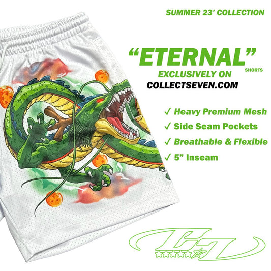 White "Eternal" Shorts - COLLECT7